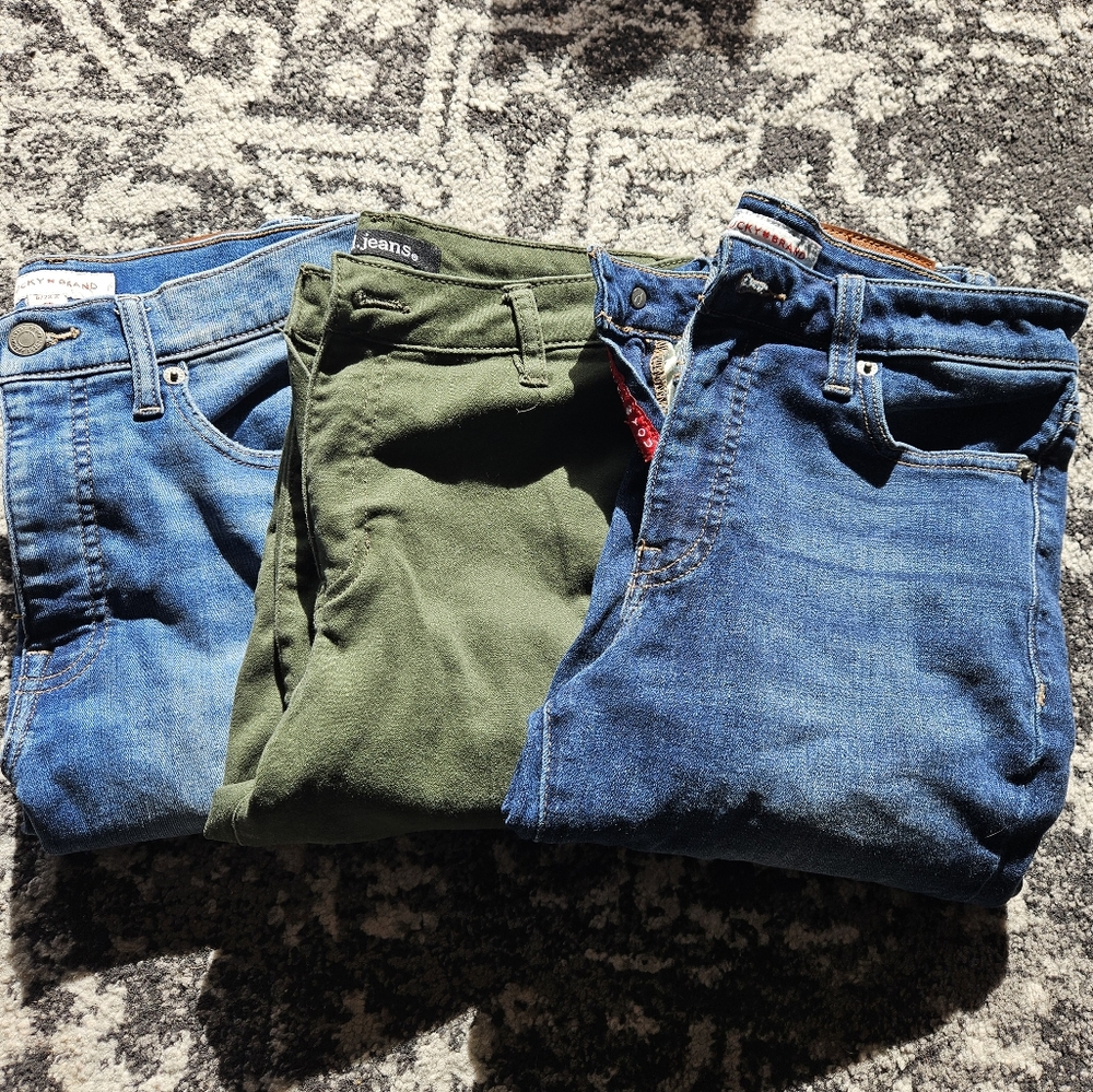 Bundle- Lucky Jeans and green D. Jeans
